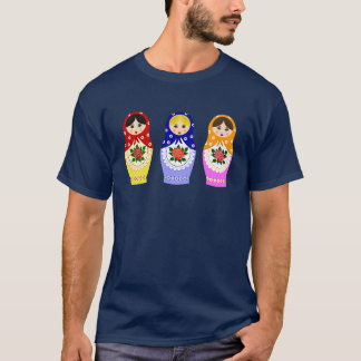 Russian matryoshka nesting dolls T-Shirt