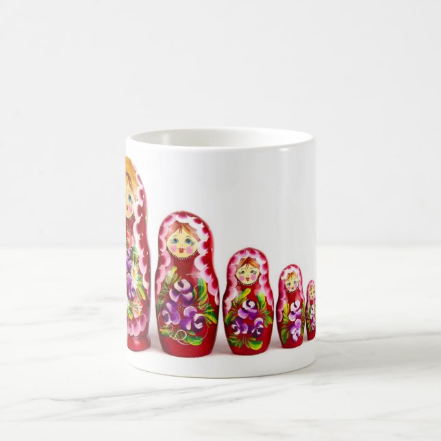 Russian Matryoshkan Nesting Dolls/Icons Coffee Mug (Center)