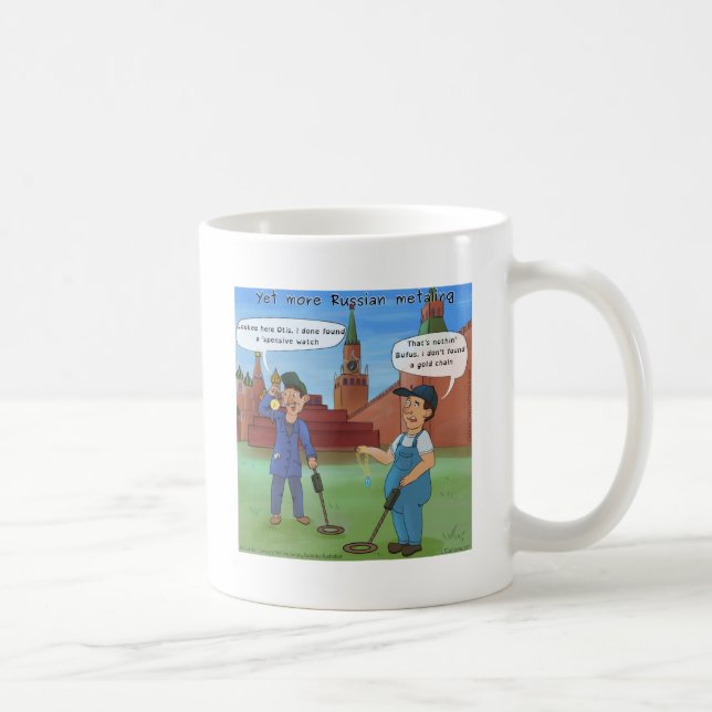Russian Metal-Ing Funny Gifts by Rick London Coffee Mug (Right)