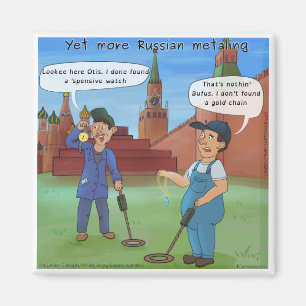 Russian Metal-Ing Funny Gifts by Rick London Magnet