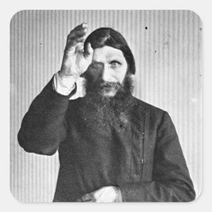 Russian Mystic Grigori Yefimovich Rasputin Square Sticker