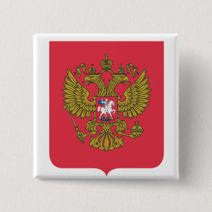 Russian national emblem 15 cm square badge