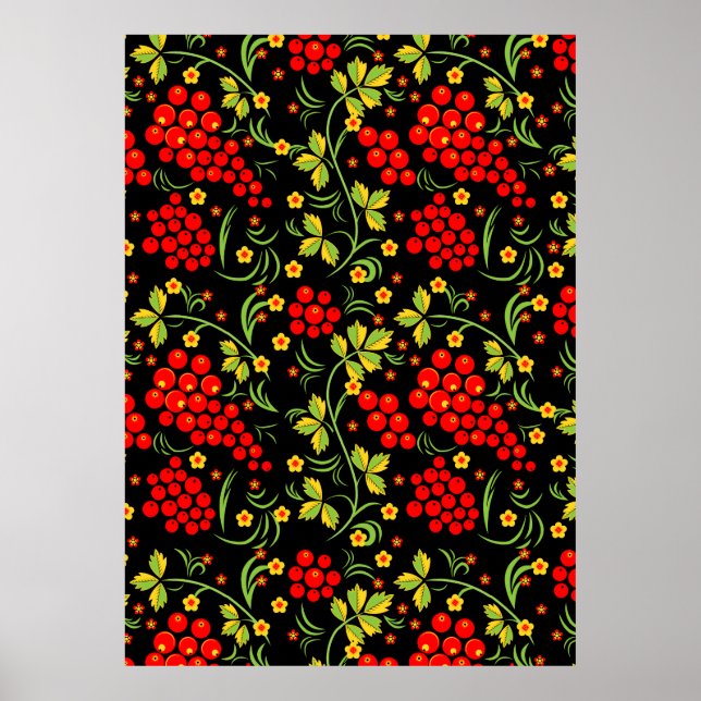 Russian national pattern poster (Front)