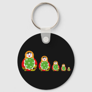 Russian nesting doll key ring