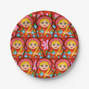 Russian Nesting Doll - Matryoshka Paper Plate