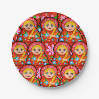 Russian Nesting Doll - Matryoshka Paper Plate