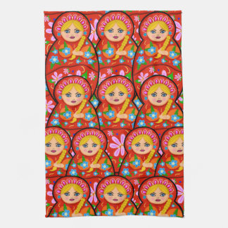 Russian Nesting Doll - Matryoshka Tea Towel