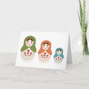 Russian Nesting Dolls Card