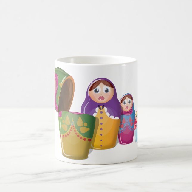 Russian Nesting Dolls Coffee Mug (Center)