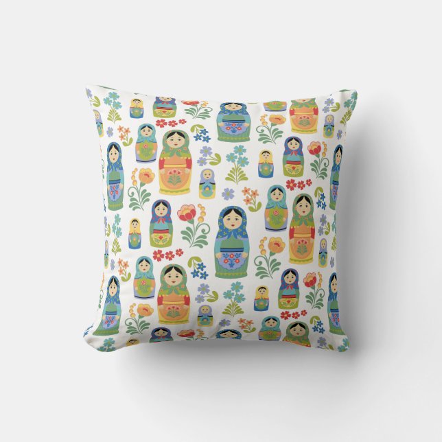 Russian Nesting Dolls Cushion (Front)