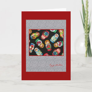 Russian Nesting Dolls Greeting Card