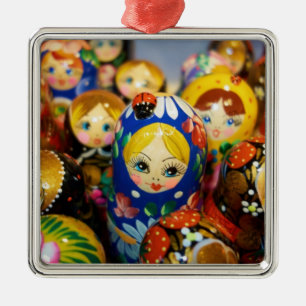 Russian Nesting Dolls Metal Tree Decoration
