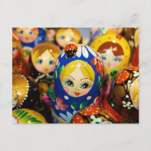 Russian Nesting Dolls Postcard