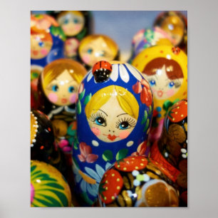 Russian Nesting Dolls Poster