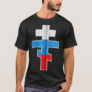 Russian Orthodo Cross Zip  T-Shirt