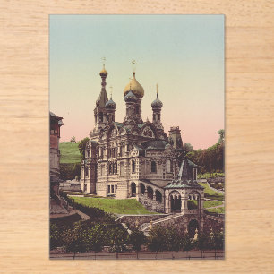 Russian Orthodox Church in Moscow Acrylic Invitations