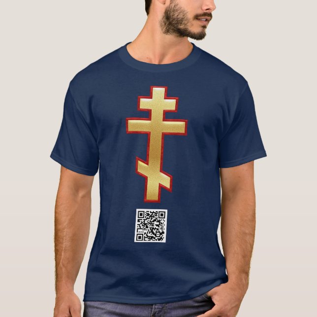 RUSSIAN ORTHODOX CROSS T-Shirt (Front)