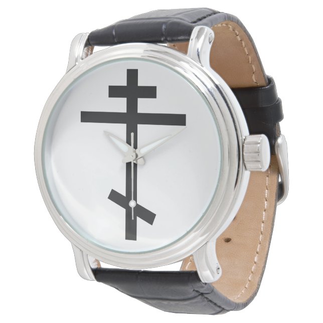 Russian Orthodox Cross Watch (Angled)