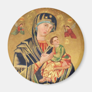 Russian Orthodox Icon - Virgin Mary and baby Jesus Magnet