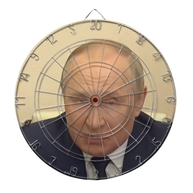 Russian President Ukraine Invader Vladimir Putin Dartboard (Front)