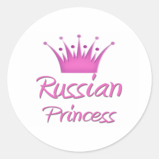 Russian Princess Classic Round Sticker