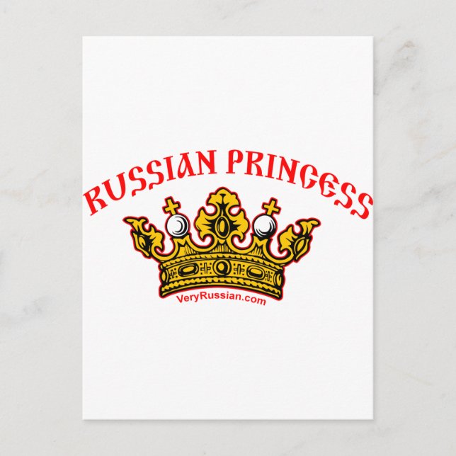 Russian Princess Postcard (Front)