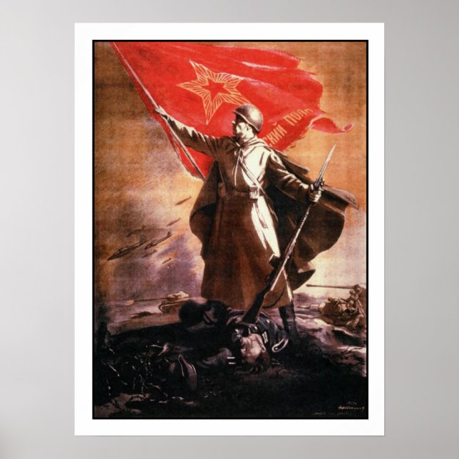 Russian Propaganda Poster from WWII (Front)