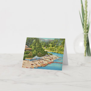 Russian River Beach Vintage Postcard 
