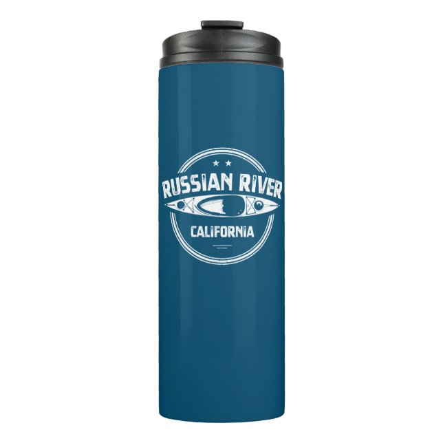 Russian River California Kayaking Thermal Tumbler (Front)