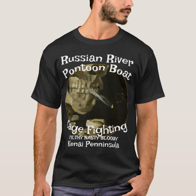 Russian River Kenai Peninsula Cage Fighting T-Shirt (Front)