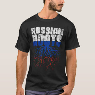 Russian Roots Russia Heritage Flag T-Shirt