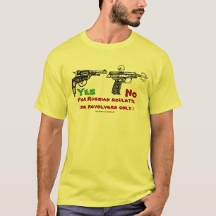 Russian roulette funny t-shirt design