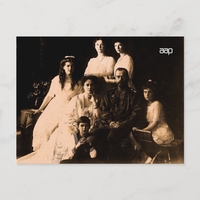 Russian Royal Family 1914 Postcard (Front)