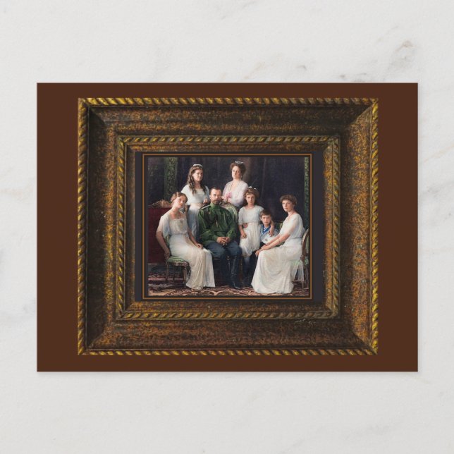 Russian Royal Martyrs Romanov Martyred 7-17-1918  Postcard (Front)