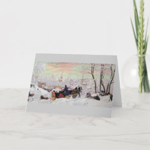 Russian Sleigh Ride Holiday Card
