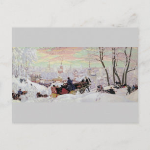 Russian Sleigh Ride Postcard