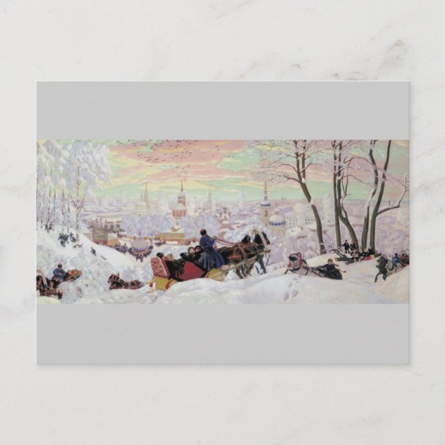 Russian Sleigh Ride Postcard (Front)