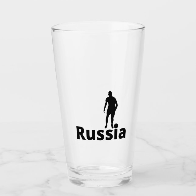 Russian soccer glass (Front)