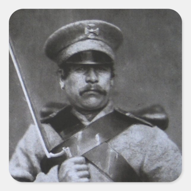 Russian soldier square sticker (Front)