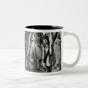 Russian Soldiers Two-Tone Coffee Mug
