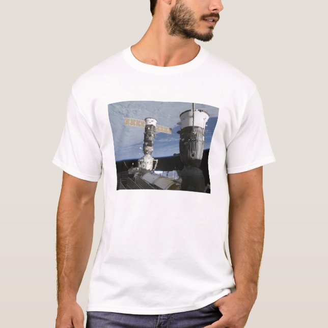 Russian Soyuz and Progress spacecrafts T-Shirt (Front)