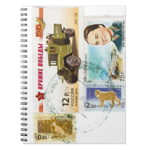 Russian stamps notebook