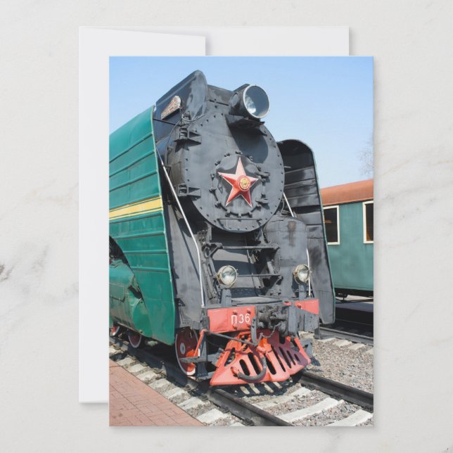 Russian steam locomotive P36-0001. Built in 1950 (Front)