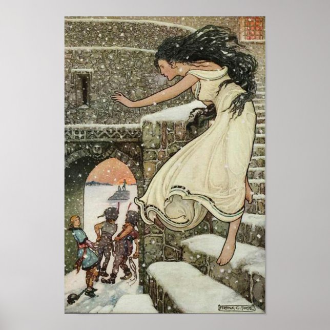 Russian Storybook Princess Frank Pape Art Poster (Front)