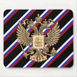 Russian stripes flag mouse mat