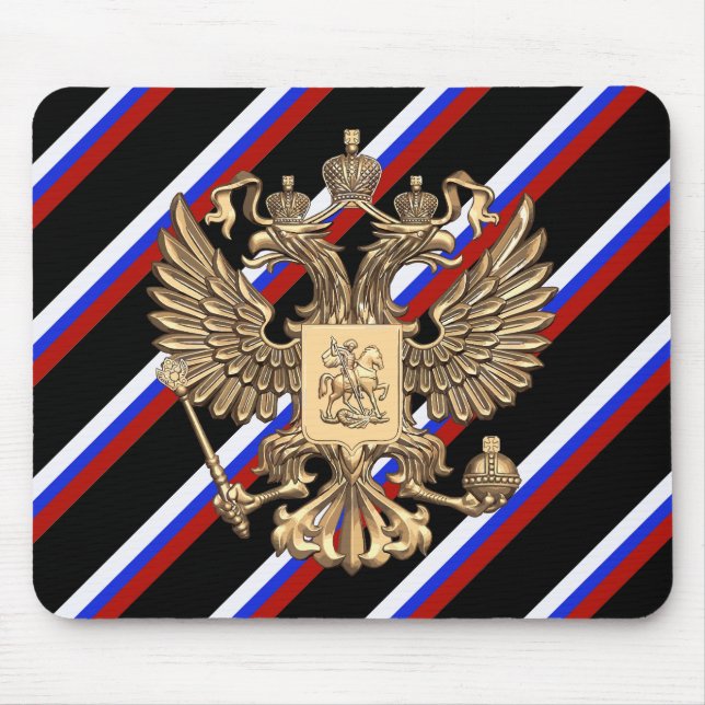 Russian stripes flag mouse mat (Front)