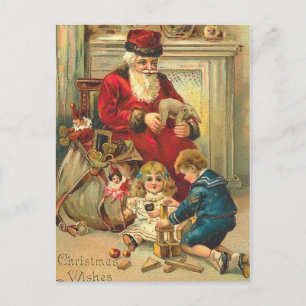 Russian Style Santa Christmas Card Toys