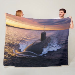 RUSSIAN SUBMARINE FLEECE BLANKET