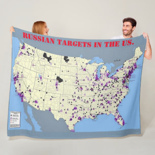 RUSSIAN TARGETS in the US Fleece Blanket