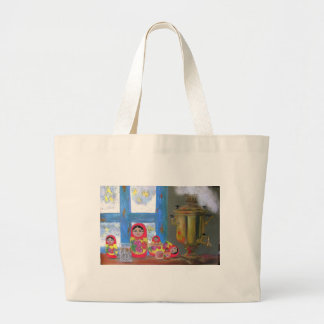 russian tea time large tote bag